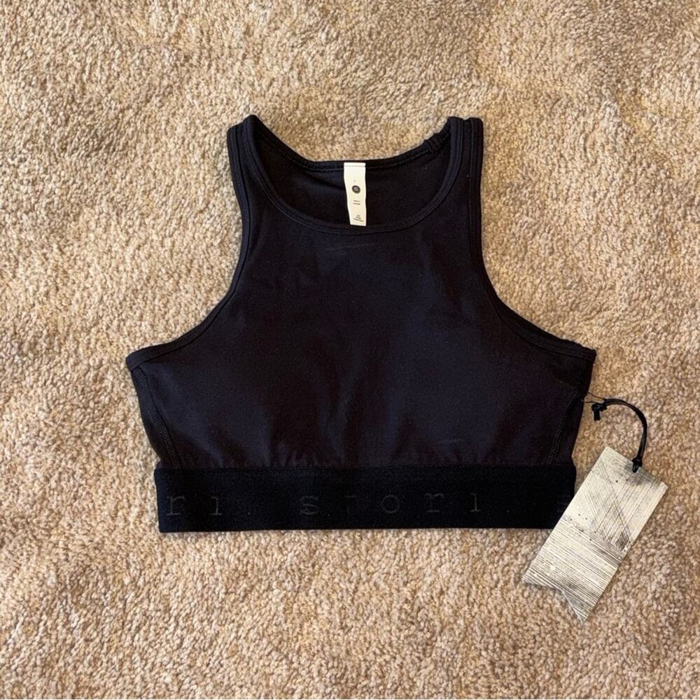 Stori Midnight Black Sports Bra size 4 new